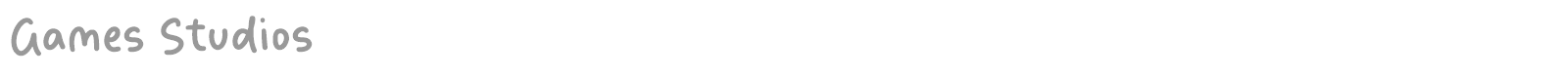 Games Studios font preview